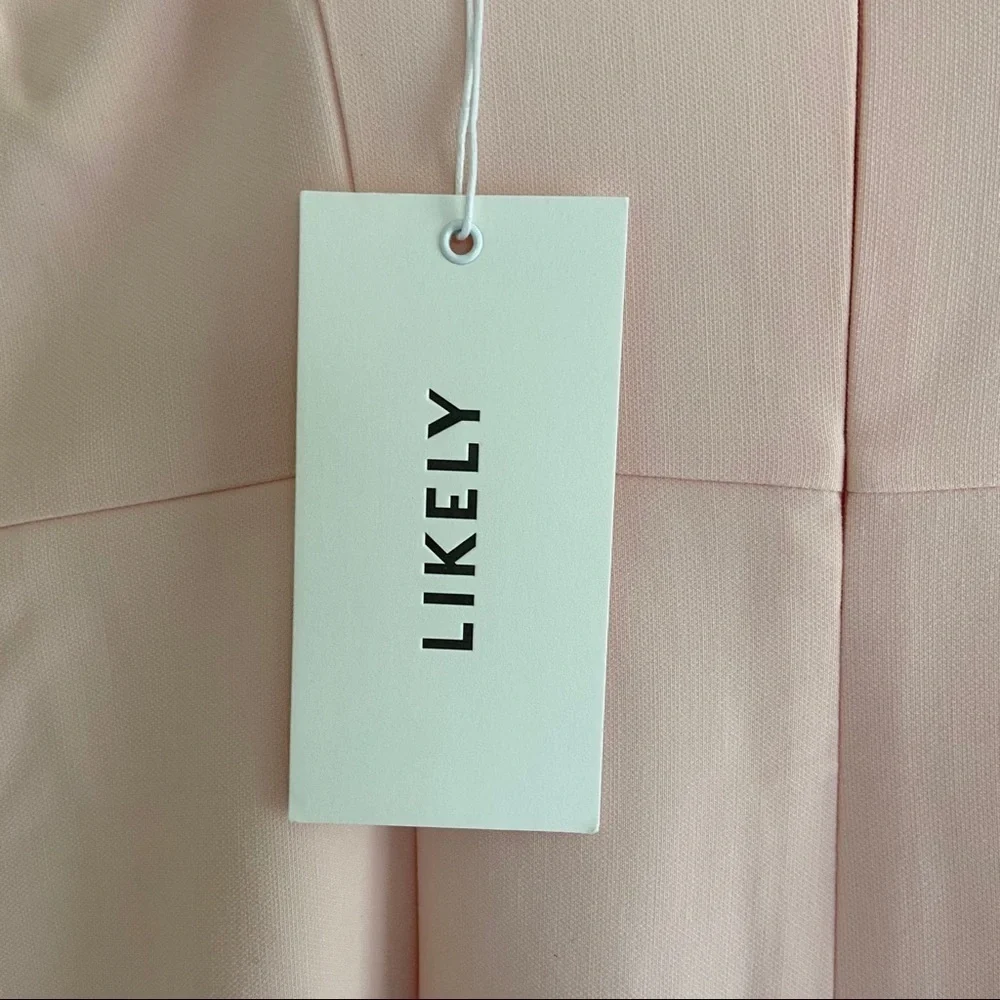 NEW Likely Bartolli Off Shoulder Pink Gown Dress - Picture 8 of 9